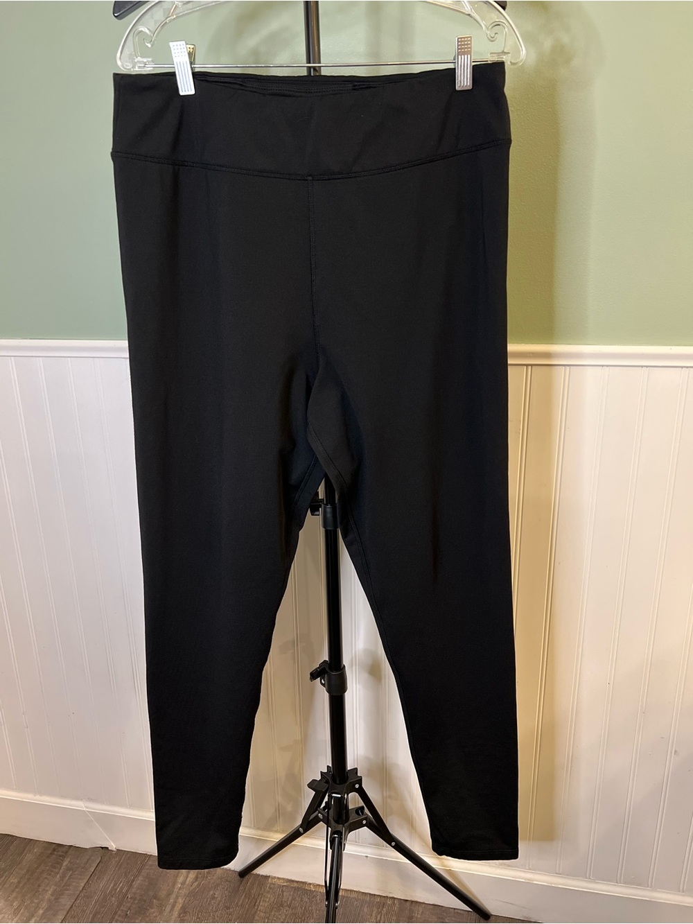 EUC- Cuddl Duds ClimateRight Black High-Waist Leggings. Size L
